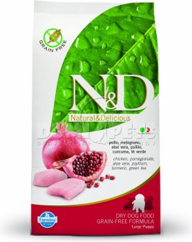 N&D Grain Free Dog Puppy Large Chicken & Pomegranate 3 x 12kg