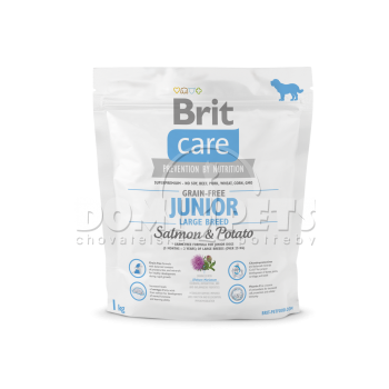 Brit Care Grain-free Junior Large Breed  Salmon & Potato 1kg
