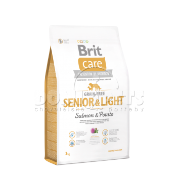 Brit Care Grain-free Senior & Light Salmon & Potato 3kg