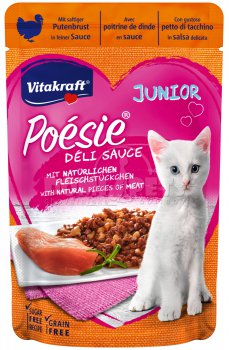 Vitakraft Cat Poésie Déli Sauce Junior kapsička Krůtí 85g