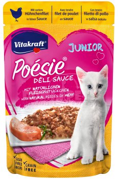 Vitakraft Cat Poésie Déli Sauce Junior kapsička Kuřecí 85g