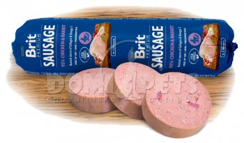 Brit Sausage Chicken & Rabbit 800g