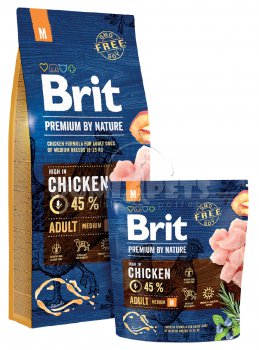 Brit Premium Dog Nature Adult M 15kg