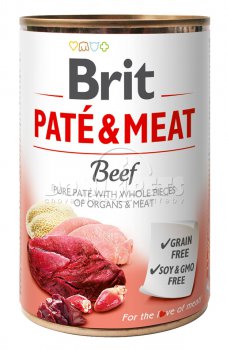 Brit Dog konzerva Paté & Meat Beef 400g