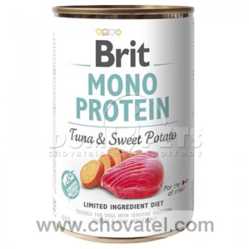 Brit Dog konzerva Mono Protein Tuna & Sweet Potato 400g