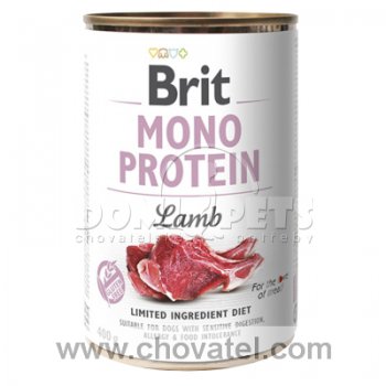 Brit Dog konzerva Mono Protein Lamb 400g