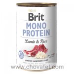 Brit Dog konzerva Mono Protein Lamb & Brown Rice 400g