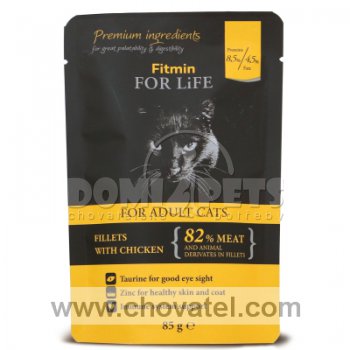 Fitmin For Life Cat Pouch adult Chicken 85g