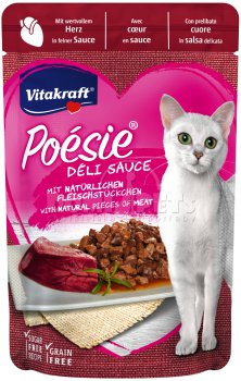 Vitakraft Cat Poésie Déli Sauce kapsička Srdce 85g