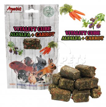 Apetit - Vitality CUBE, PRESSED ALFALFA with CARROT 150g
