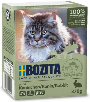 Bozita TPack Králičí kousky v želé 370g