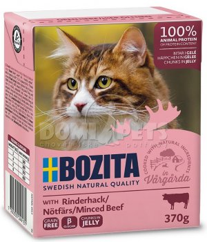Bozita TPack Hovězí mleté kousky v želé 370g