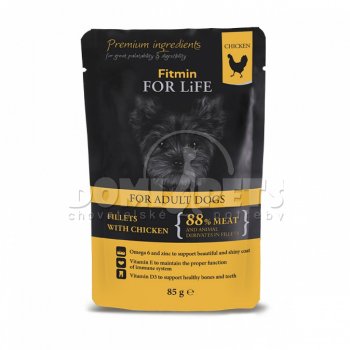 Fitmin For Life dog pouch Adult chicken jelly 85g